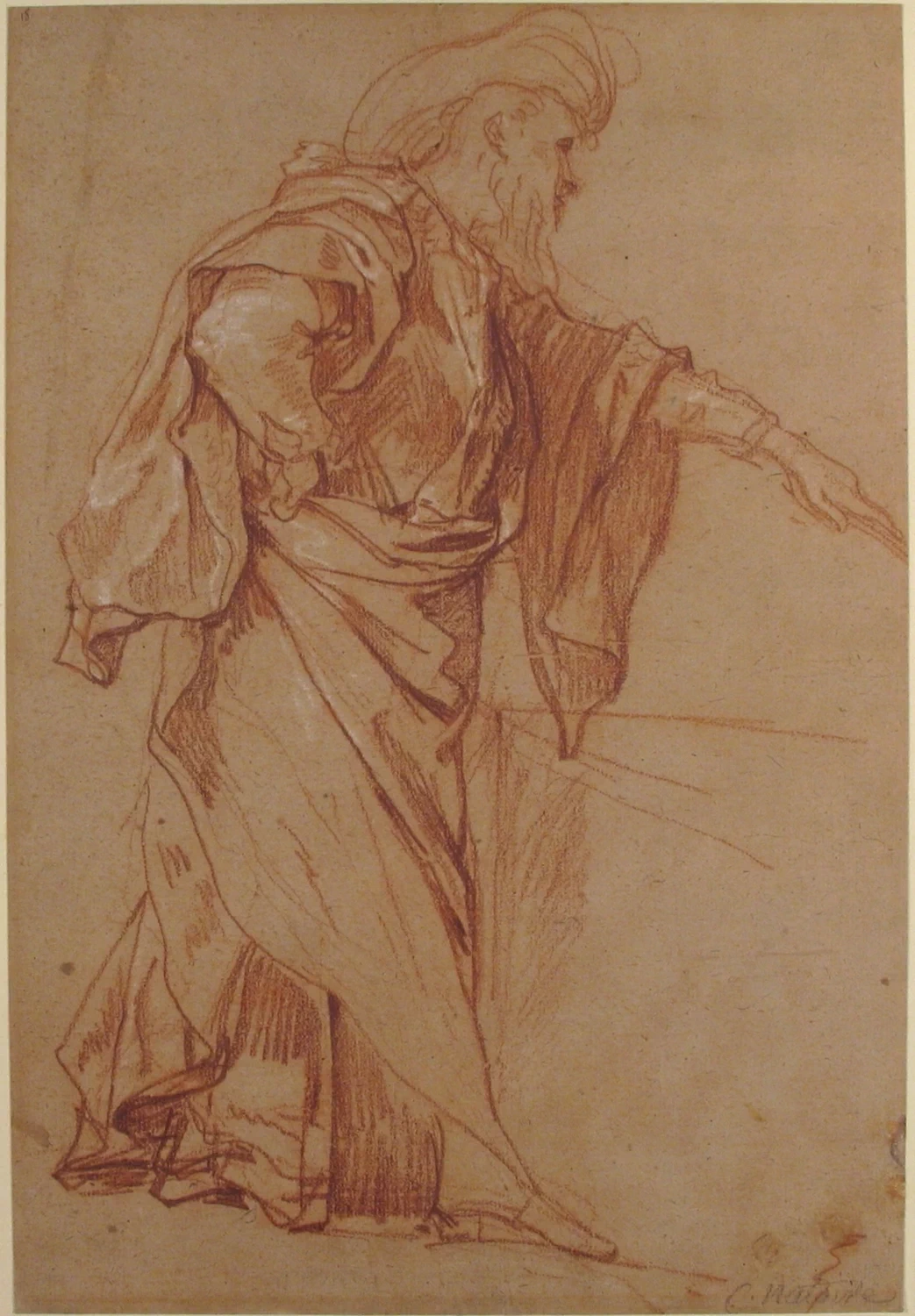 Figura maschile in piedi con braccio disteso - Metropolitan Museum of Art